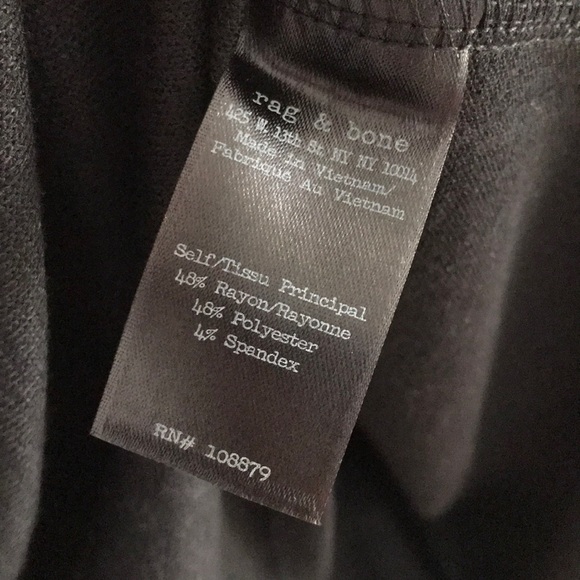 RAG & BONE Black Cold Shoulder Long Sleeve Top - Picture 8 of 8